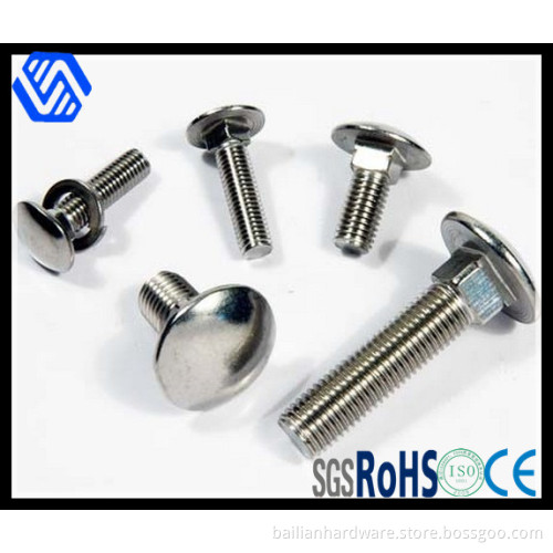 Carriage Bolt Half Thread Zp